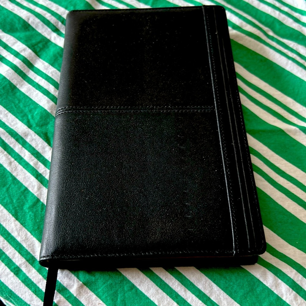 BLACK LEATHER NOTE BOOK